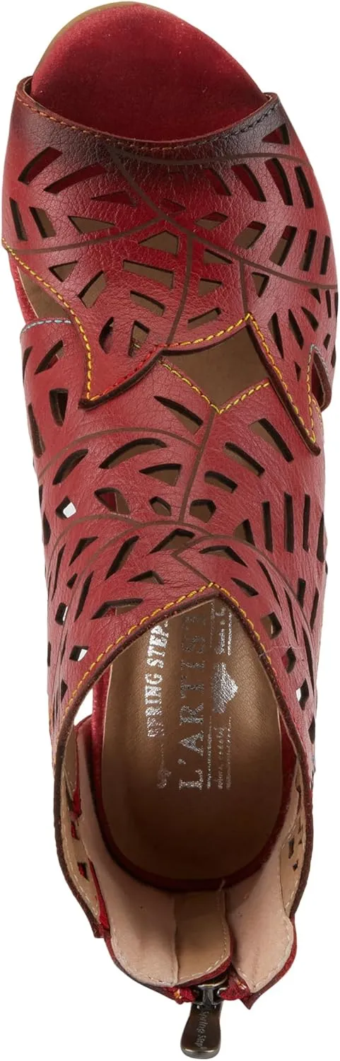 Spring Step L'Artiste Icon Sandals for Women - Ladies Casual Flats Platform Sandal - Hand Painting Summer Shoes for Womens