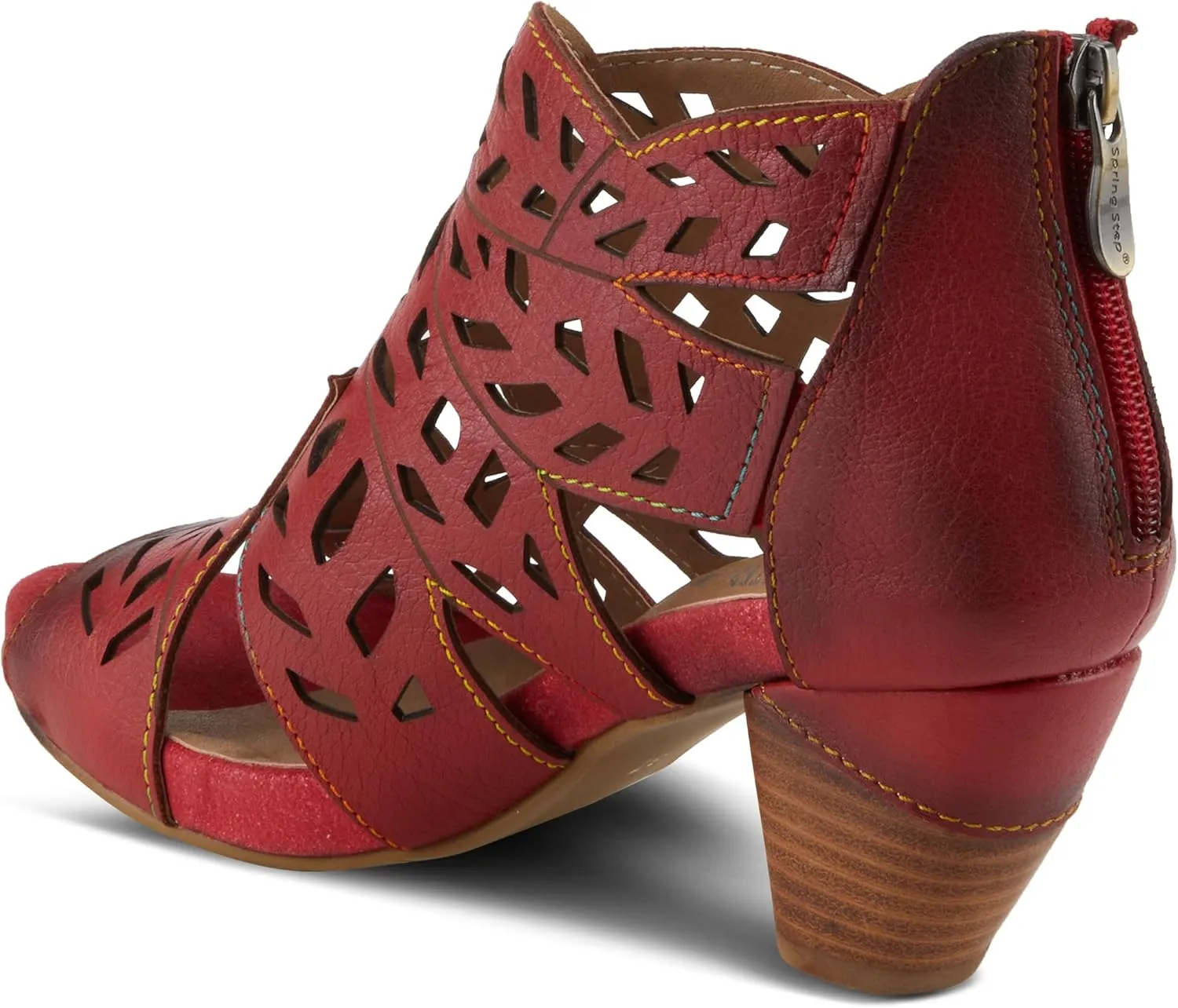 Spring Step L'Artiste Icon Sandals for Women - Ladies Casual Flats Platform Sandal - Hand Painting Summer Shoes for Womens