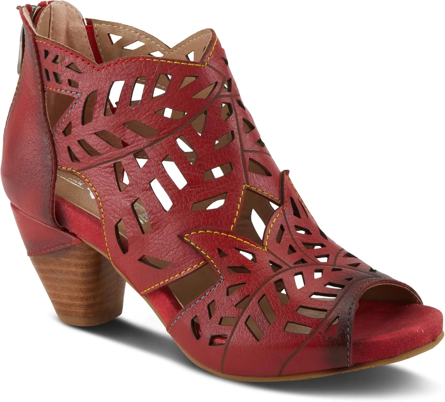 Spring Step L'Artiste Icon Sandals for Women - Ladies Casual Flats Platform Sandal - Hand Painting Summer Shoes for Womens
