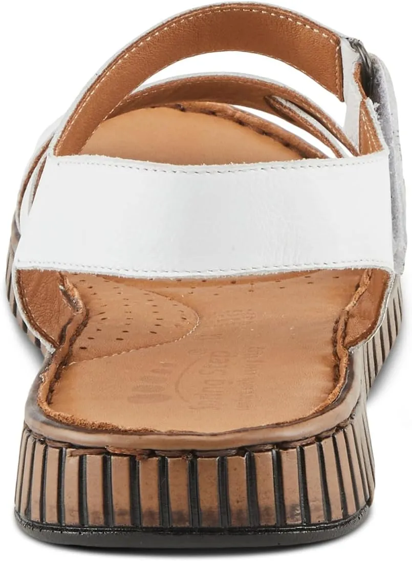 Spring Step NOCHELLA Women's Soft Leather Sandals - Hook and Loop Closure, All-Day Comfort