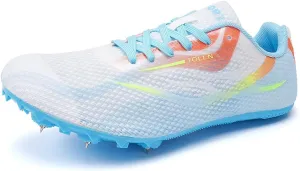 Succttssful Mens Breathable Track and Field Shoes for Jumping - Womens Lightweight Professional Track Race Shoes for Running