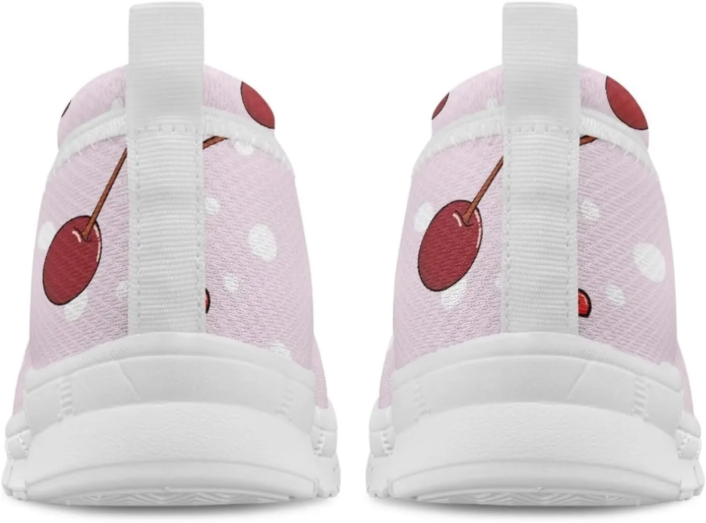 Sweet Fruit Printed Womens Ballet Flats Dress Shoes Slip On Mesh Casual Sneakers Round Toe Platform Loafers Lightweight Office & Travel