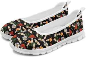 SYtrade Loafers for Women Breathable Slip On Walking Shoes White Sole