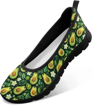 SYtrade Women's Art Travel Shoes Black Sole Slip On Summer Loafers