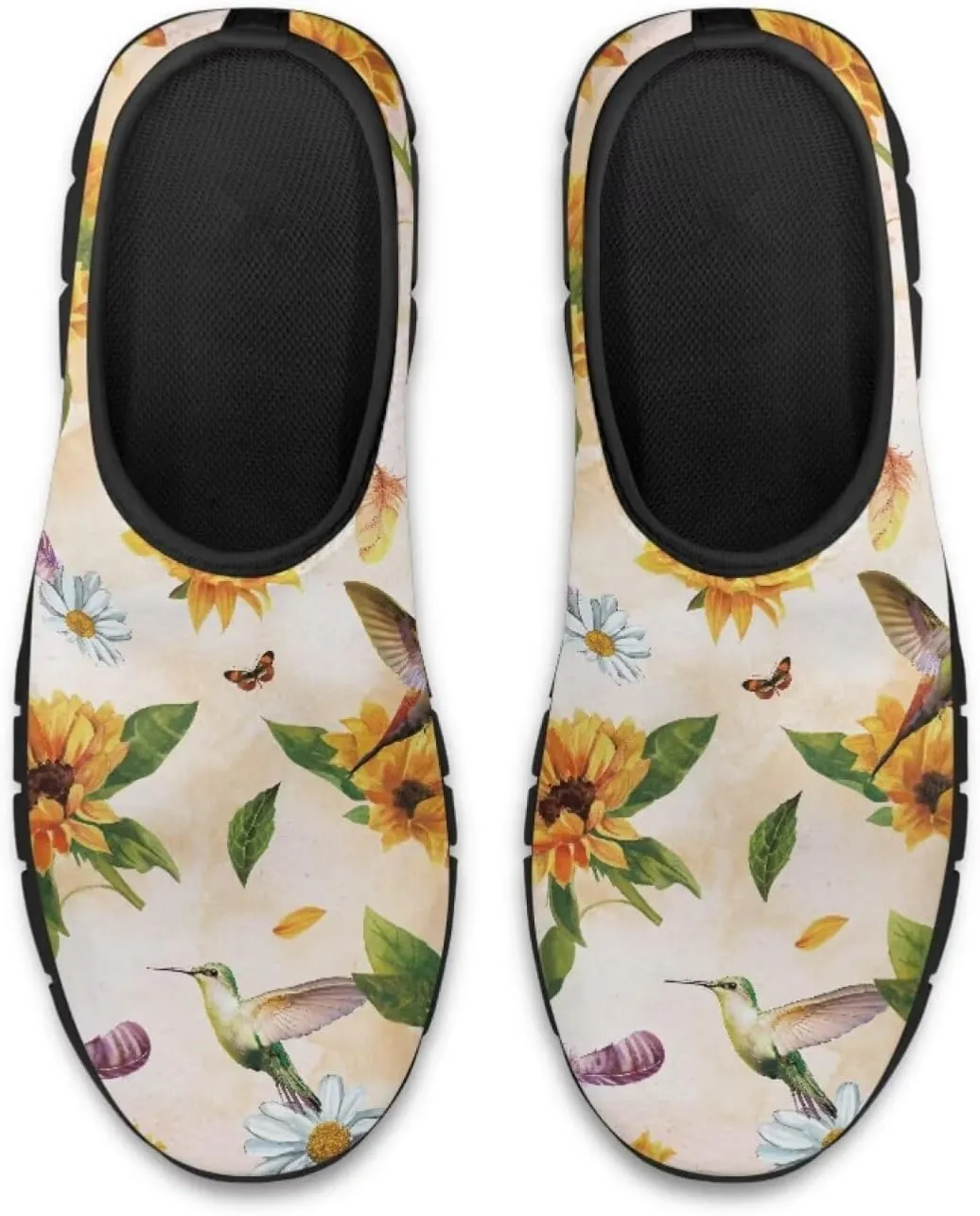 SYtrade Women's Art Travel Shoes Slip On Flats Casual Walking Sneaker Black Sole