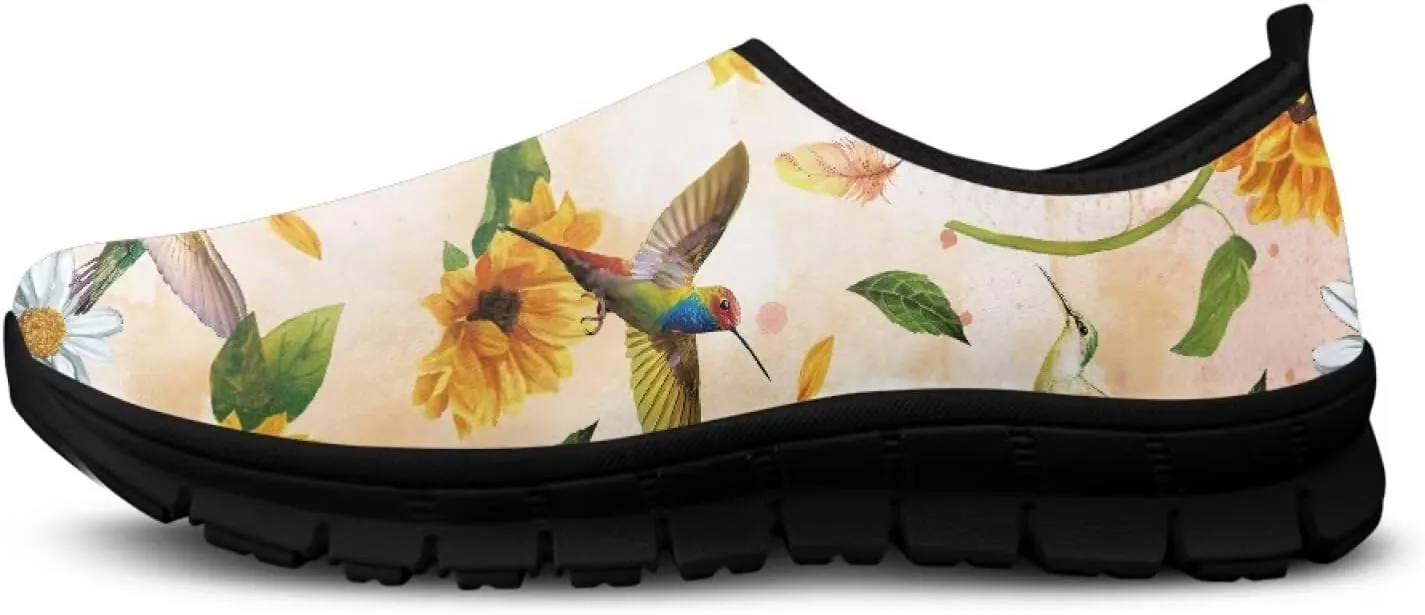 SYtrade Women's Art Travel Shoes Slip On Flats Casual Walking Sneaker Black Sole