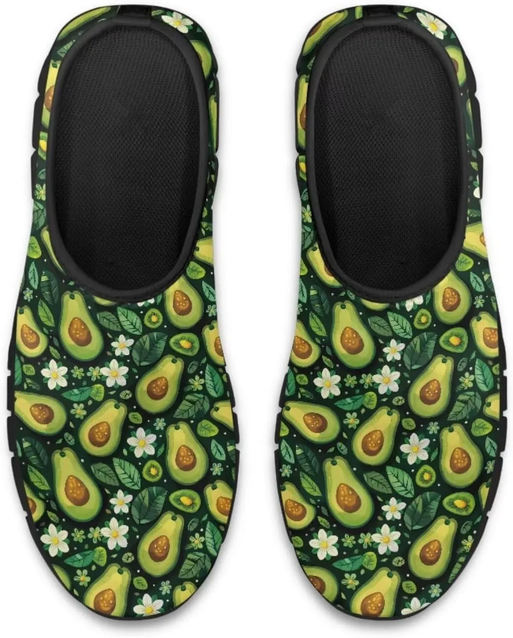 SYtrade Women's Flats Slip-On Ladies Travel Shoes Breathable Walking Loafers Black Sole