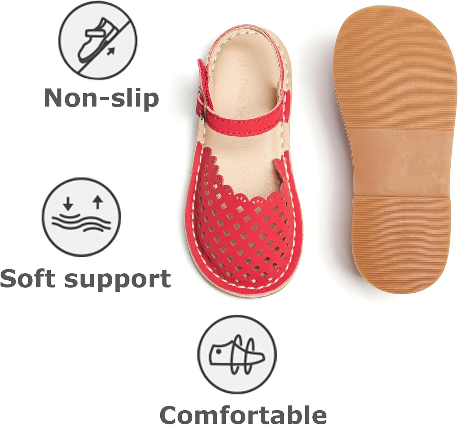 THEE BRON Girls Sandals Toddler Summer Dress Shoes