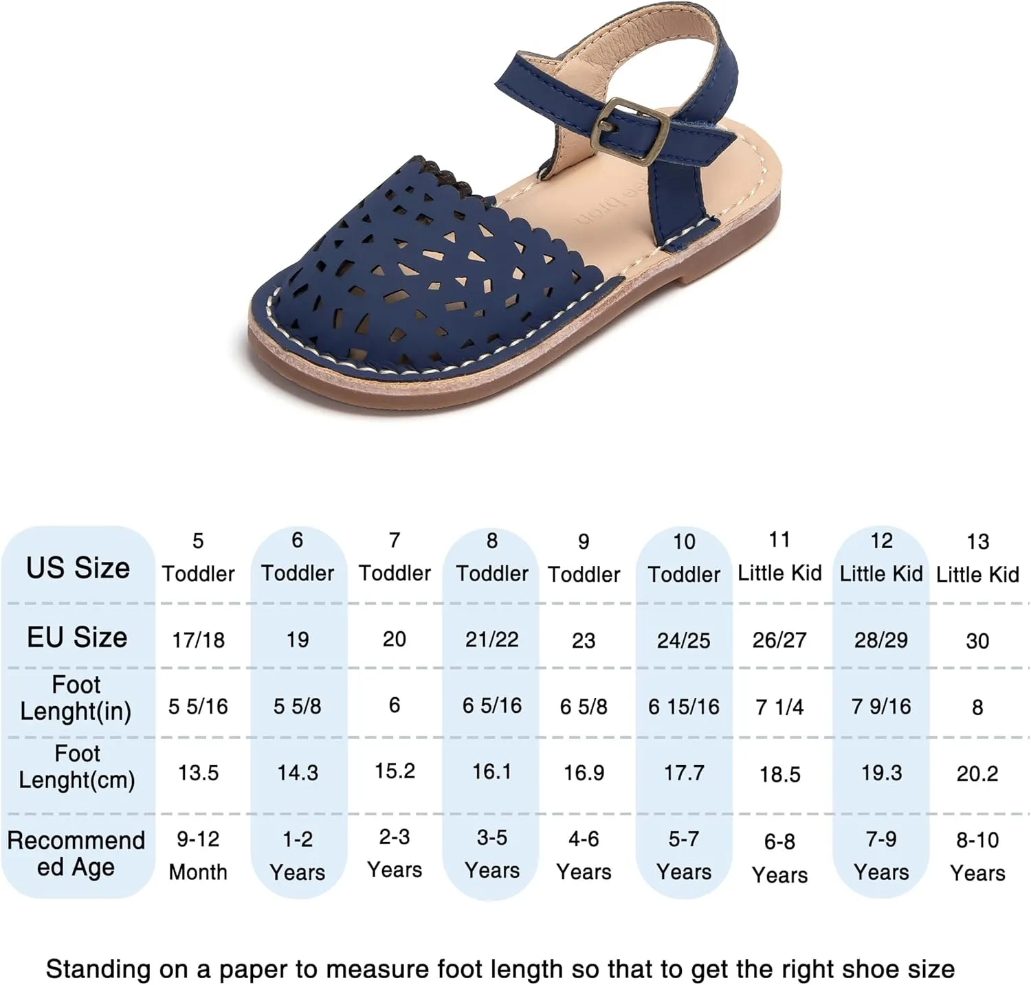 THEE BRON Girls Sandals Toddler Summer Dress Shoes