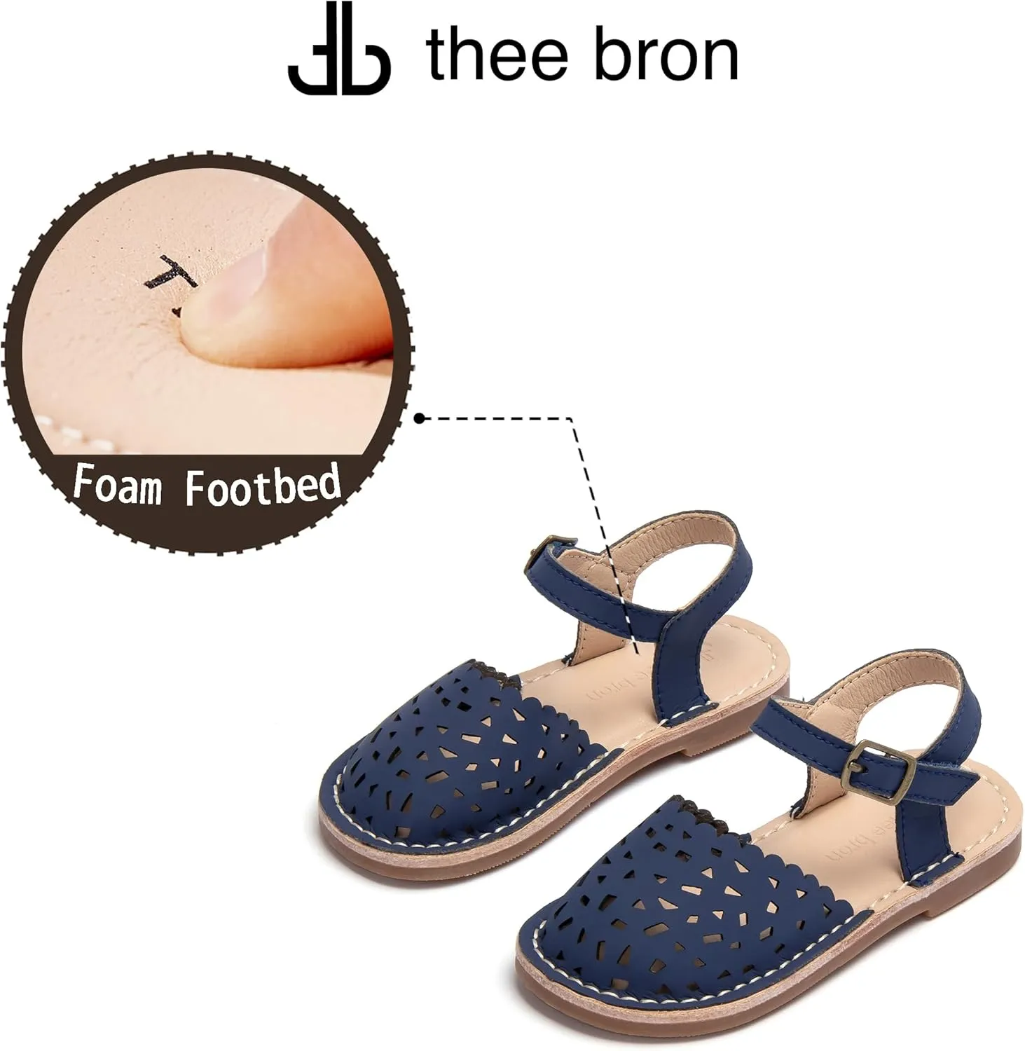 THEE BRON Girls Sandals Toddler Summer Dress Shoes