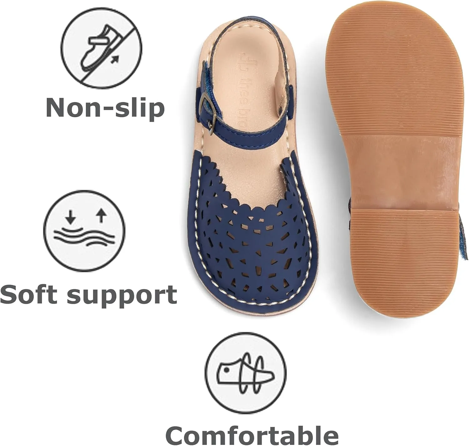 THEE BRON Girls Sandals Toddler Summer Dress Shoes