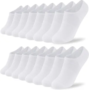 Time May Tell No Show Socks Womens 8 Pairs Non Slip Low Cut Ankle Invisible Running Casual Seamless Socks