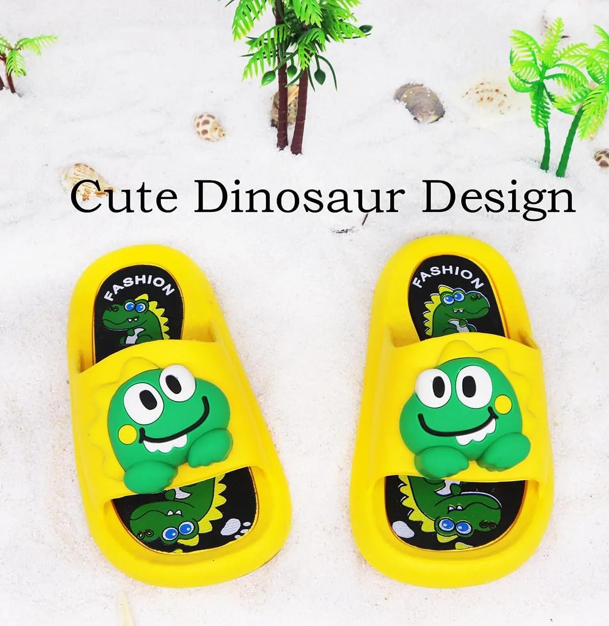Toddler Little Kids Slides Sandals Unicorn Shark Bunny Beach Pool Shower Slides Anti-Skid Home Bath Slippers Cute Summer Outdoor Shoes for Girls and Boys