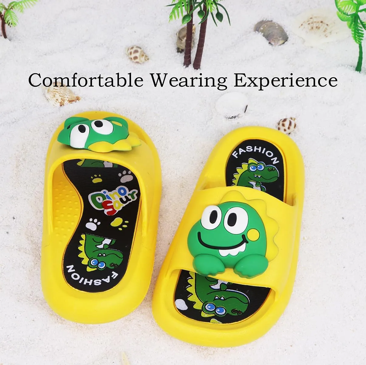 Toddler Little Kids Slides Sandals Unicorn Shark Bunny Beach Pool Shower Slides Anti-Skid Home Bath Slippers Cute Summer Outdoor Shoes for Girls and Boys