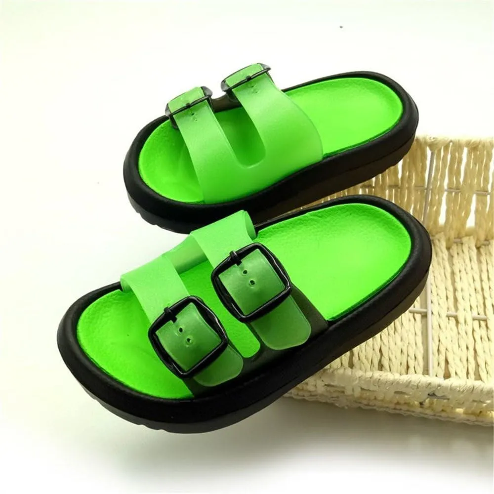 Toddler Little Kids Summer Sandals Non-Slip Boy Girl Slide Lightweight Beach Water Shoes Shower Pool Slippers