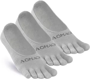 Toe Socks No Show for Women & Men Running Five Fingers Athletic Invisible Liner Socks, Moisture Wicking