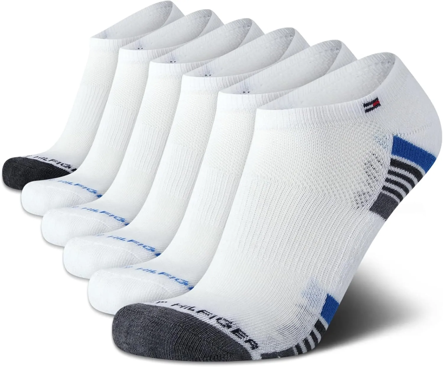 Tommy Hilfiger Men's Athletic Socks - Cushion Low Cut Socks (6 Pack)