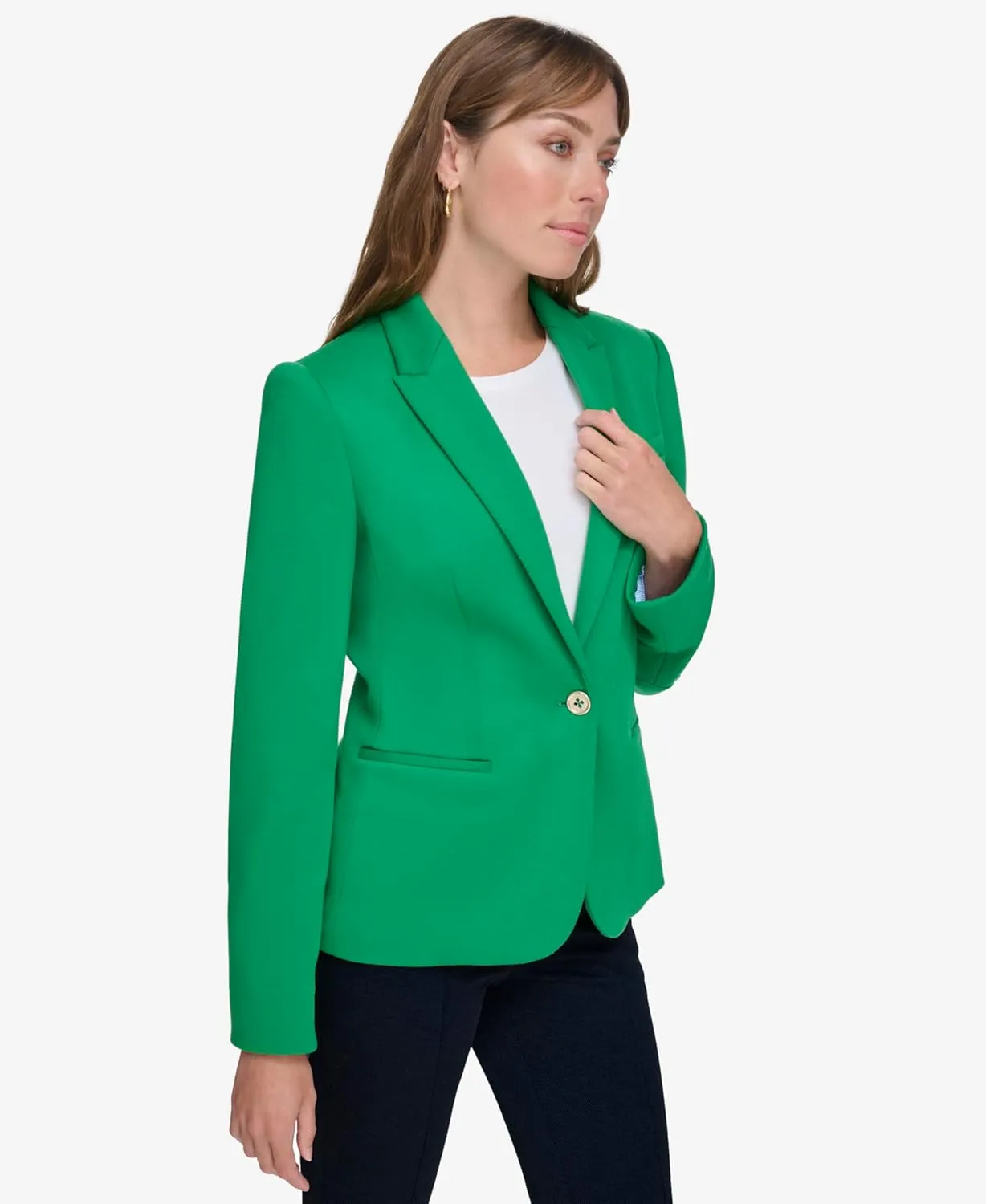 Tommy Hilfiger Women's Blazer – Business Jacket with Flattering Fit and Single-Button Closure