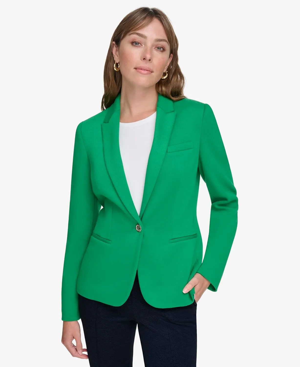 Tommy Hilfiger Women's Blazer – Business Jacket with Flattering Fit and Single-Button Closure