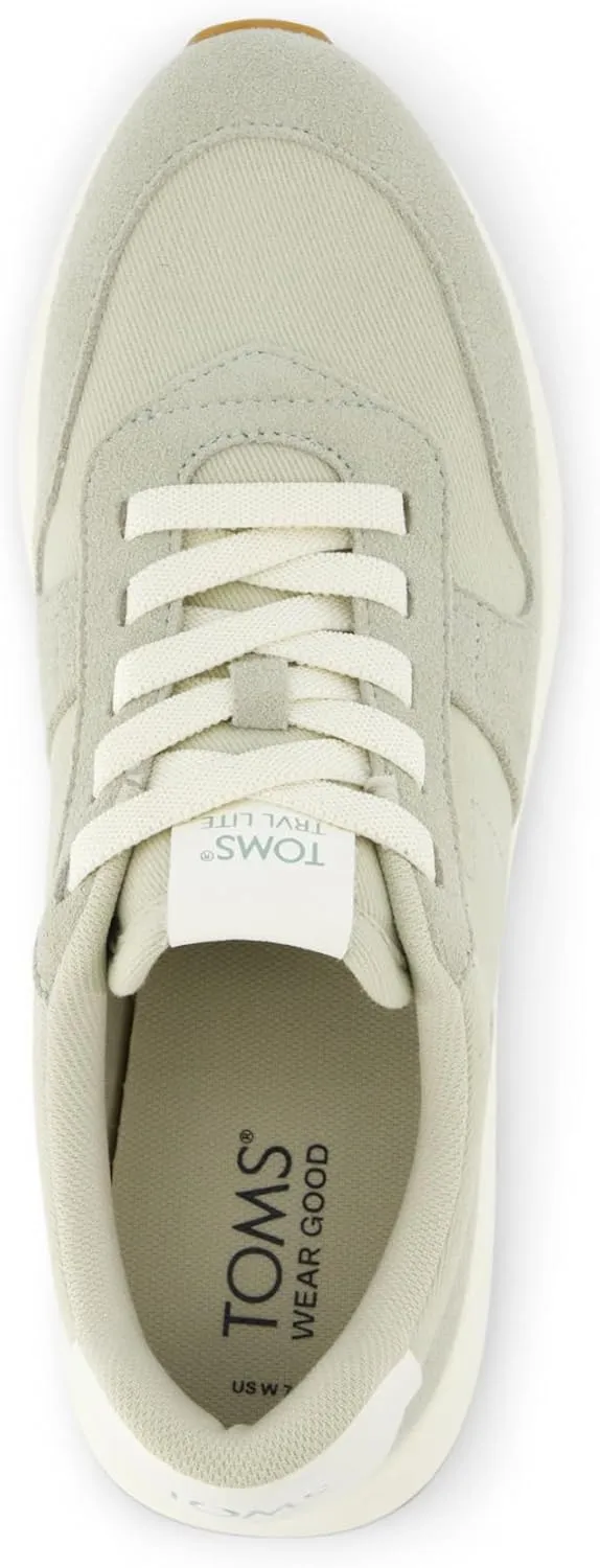 TOMS Womens Trvl Lite Retro Lace Up Sneakers Shoes Casual - Off White