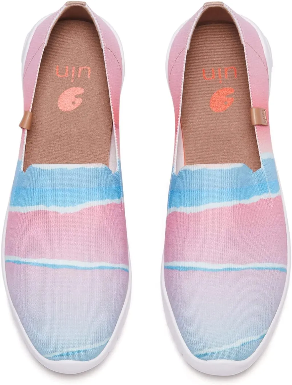 UIN Ballet Flats Shoes for Women Art Printed Wide Toe Casual Breathable Lightweight Slip On Women Loafers