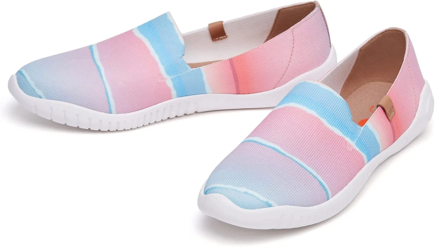 UIN Ballet Flats Shoes for Women Art Printed Wide Toe Casual Breathable Lightweight Slip On Women Loafers