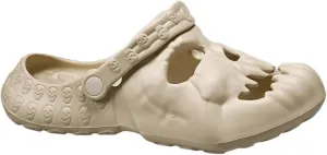 Unisex Comfortable Lightweight Clogs Skull Slippers Goth Sandals for Men and Women Slip-on Yard Garden Shoes Skull Slides Mules Summer Beach Sandals