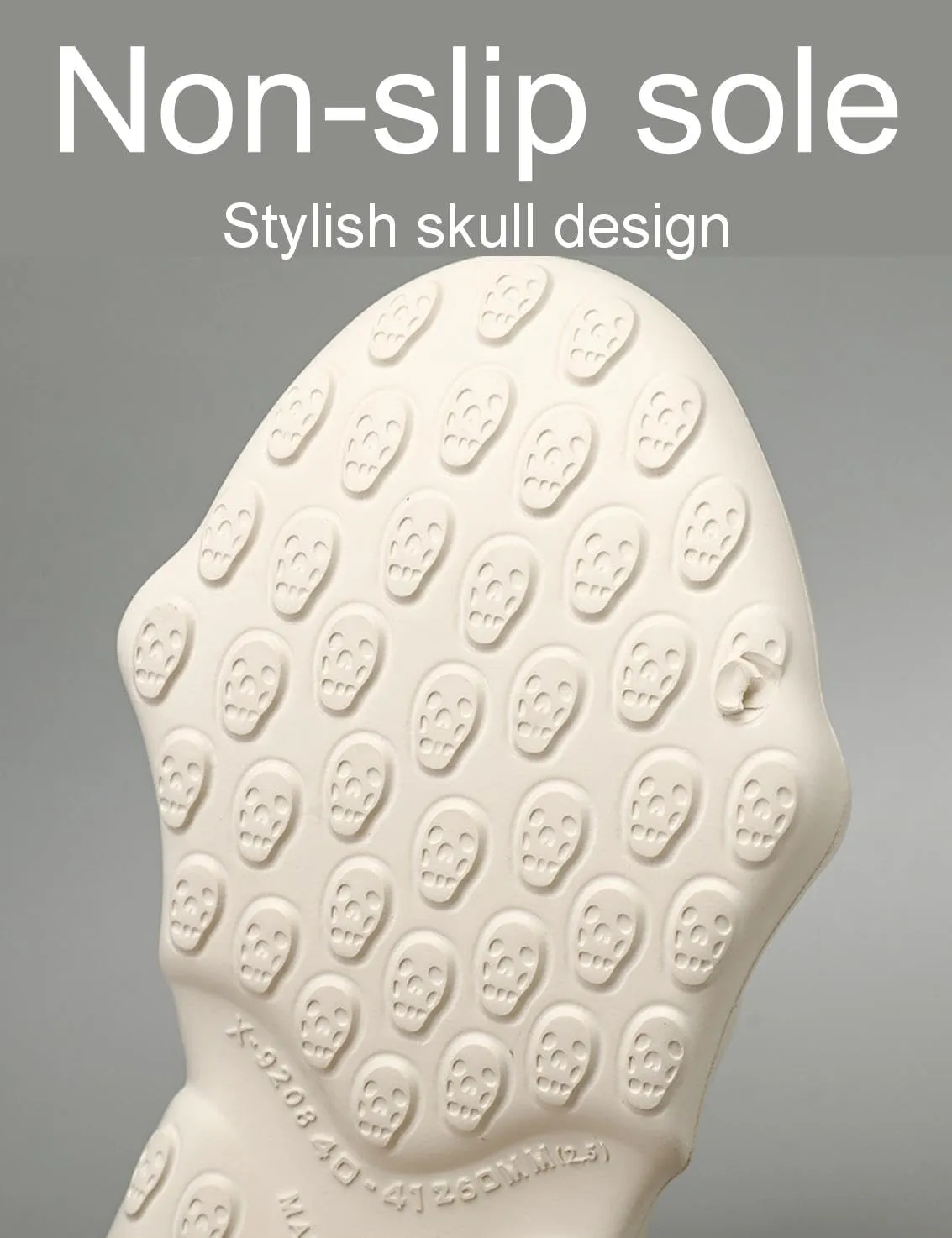 Unisex Comfortable Lightweight Clogs Skull Slippers Goth Sandals for Men and Women Slip-on Yard Garden Shoes Skull Slides Mules Summer Beach Sandals