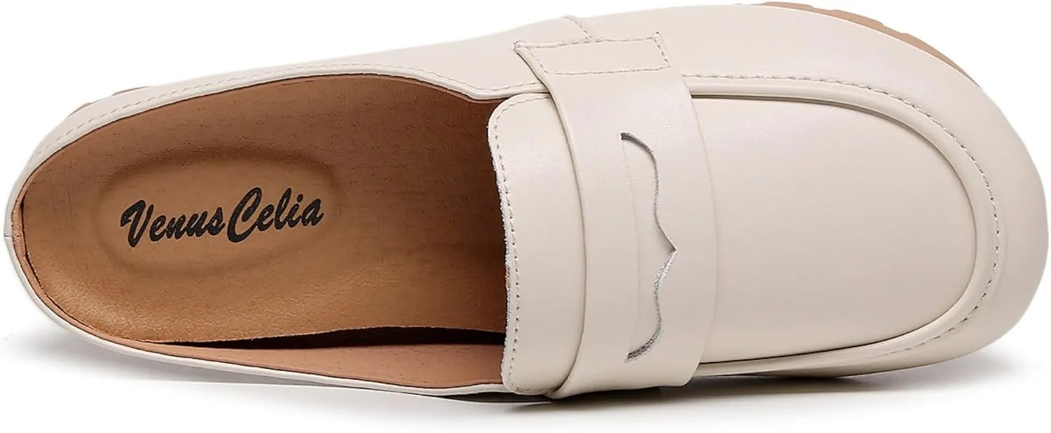 VenusCelia Women's Bullet Comfort Walking Mules