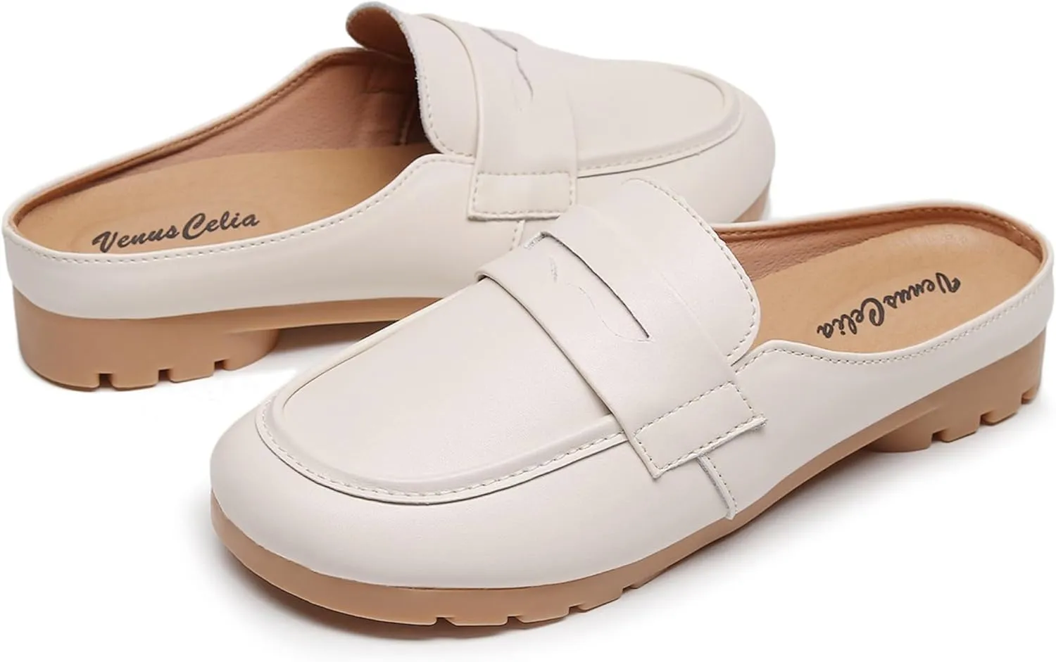 VenusCelia Women's Bullet Comfort Walking Mules