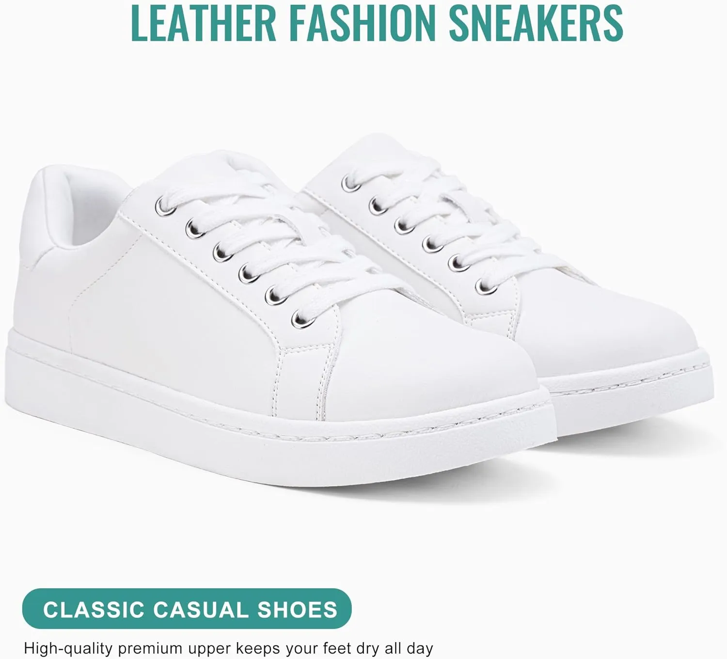 Vepose Women's Walking Casual Sneakers, Dressy Arch Support Comfortable Low Top Tennis Lace up 8003 Shoes