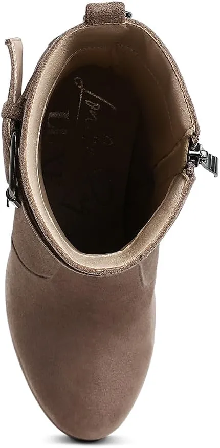 Wanderer Flared Block Heel Mid-Calf Boots