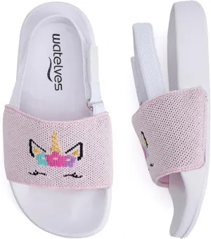 WateLves Toddler Boys Girls Slides Sandals for Swim Beach Kids Water Shoes Casual Slippers