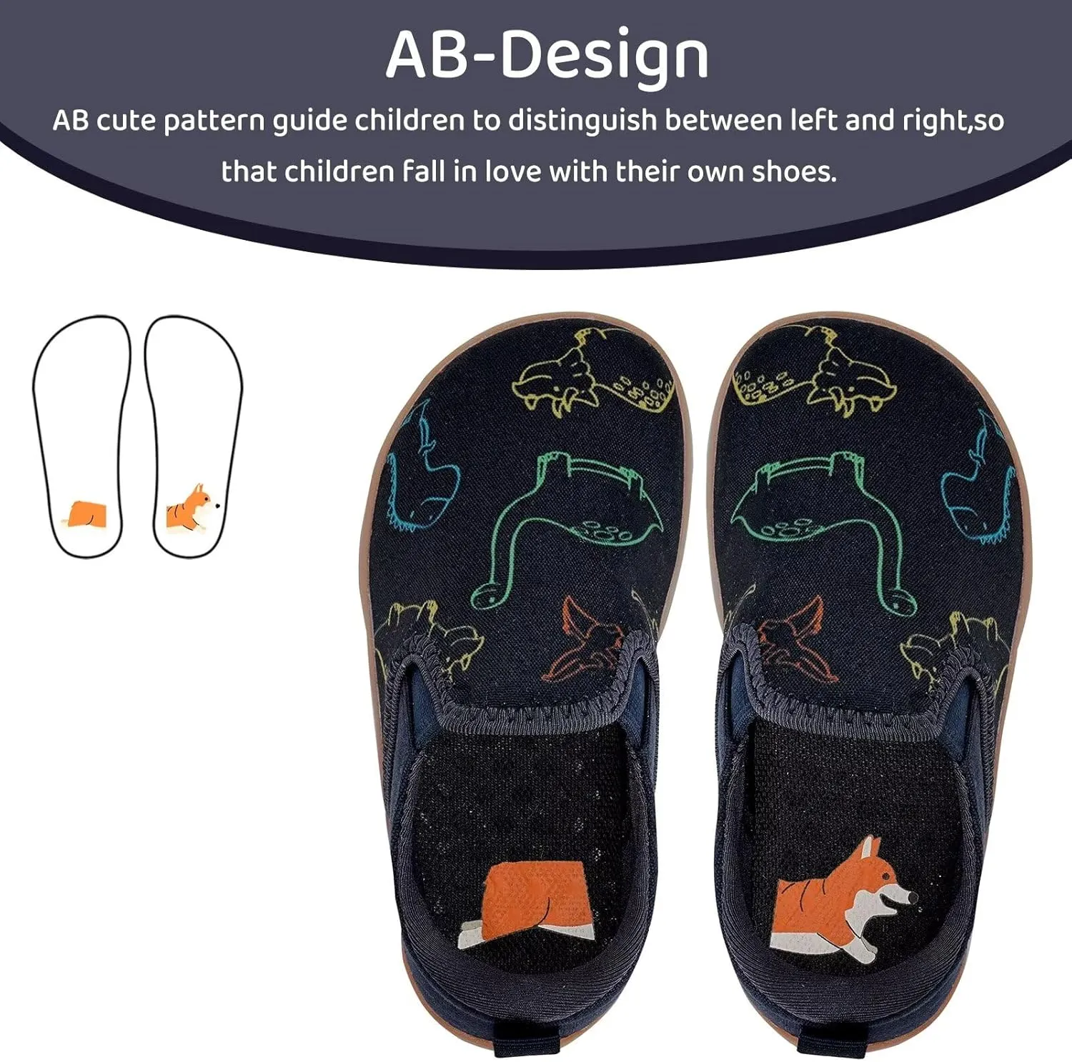 WateLves Toddler Little Kid Wide Barefoot Shoes Boys Girls Minimalist Slip On Sneakers Canvas Walking Shoes Fit Naturally Zero Drop Sole