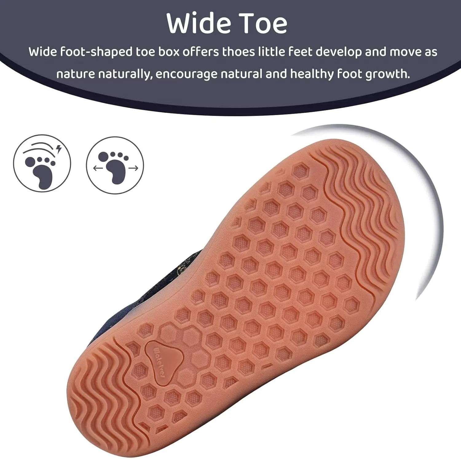 WateLves Toddler Little Kid Wide Barefoot Shoes Boys Girls Minimalist Slip On Sneakers Canvas Walking Shoes Fit Naturally Zero Drop Sole