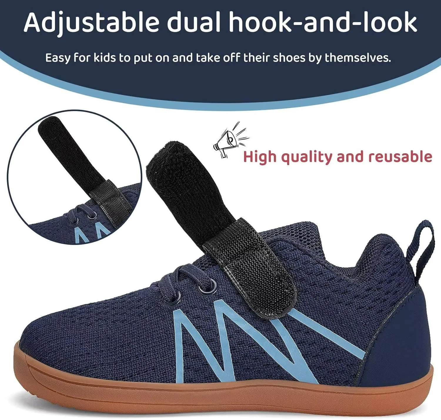WateLves Toddler Shoes Little Kids Boys Girls Wide Barefoot Shoes Minimalist Walking Sneakers Breathable Lightweight Fit Naturally Zero Drop Sole