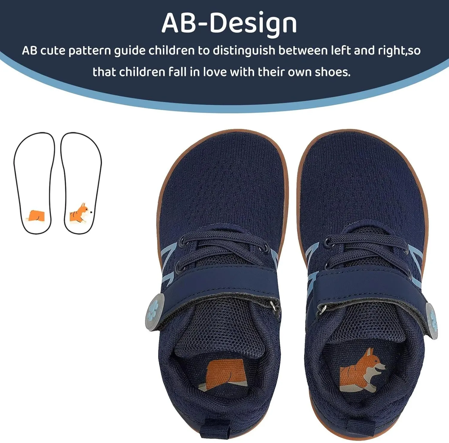WateLves Toddler Shoes Little Kids Boys Girls Wide Barefoot Shoes Minimalist Walking Sneakers Breathable Lightweight Fit Naturally Zero Drop Sole
