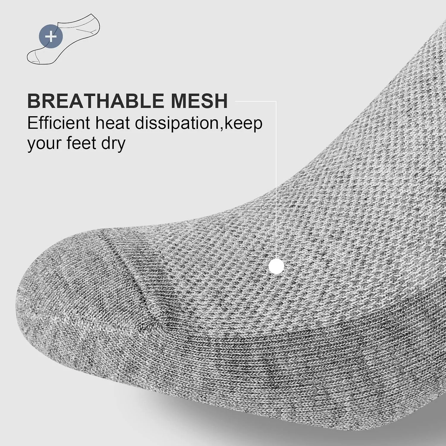 wernies No Show Socks Men, Low Cut Ankle Short Casual Cotton Socks with Non Slip Grips 6-10/11-13
