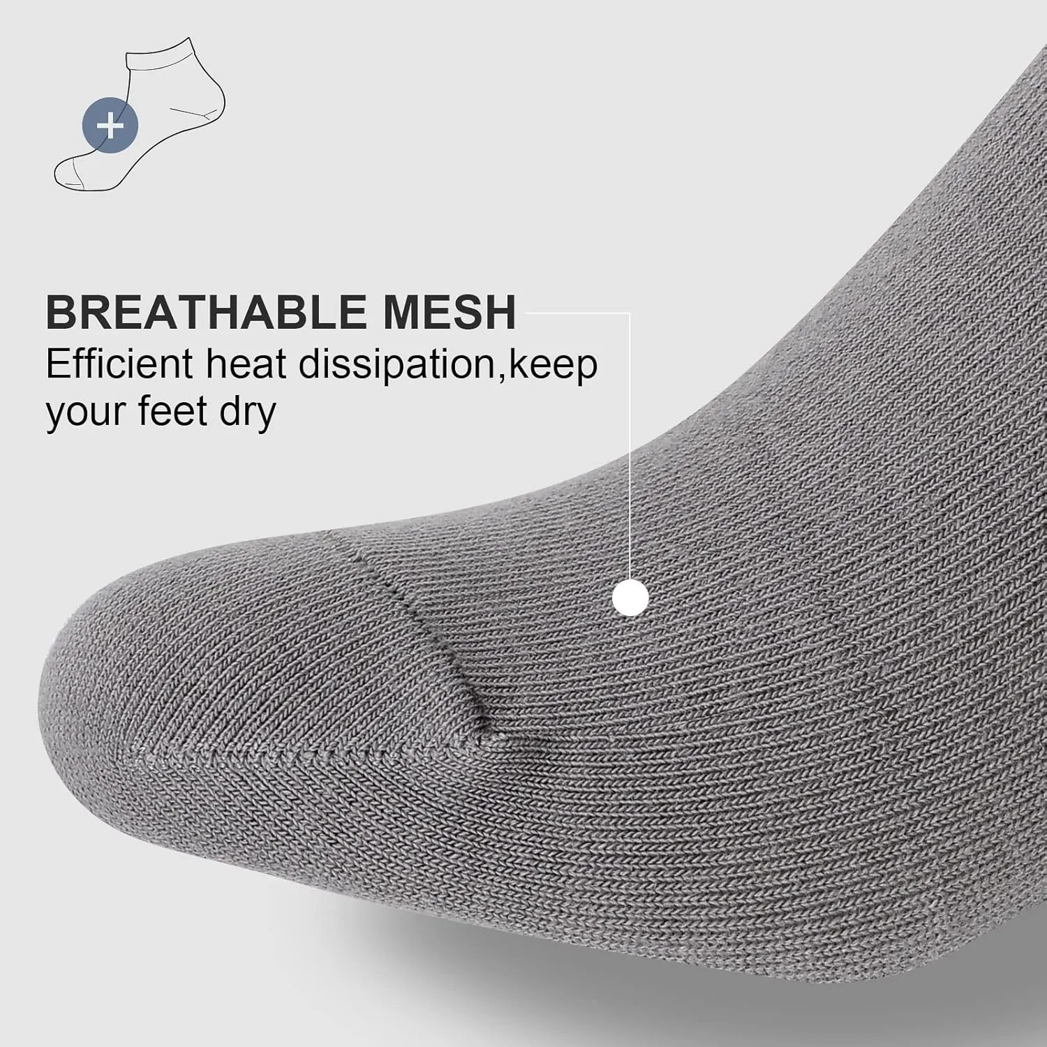 wernies No Show Socks Men, Low Cut Ankle Short Casual Cotton Socks with Non Slip Grips 6-10/11-13