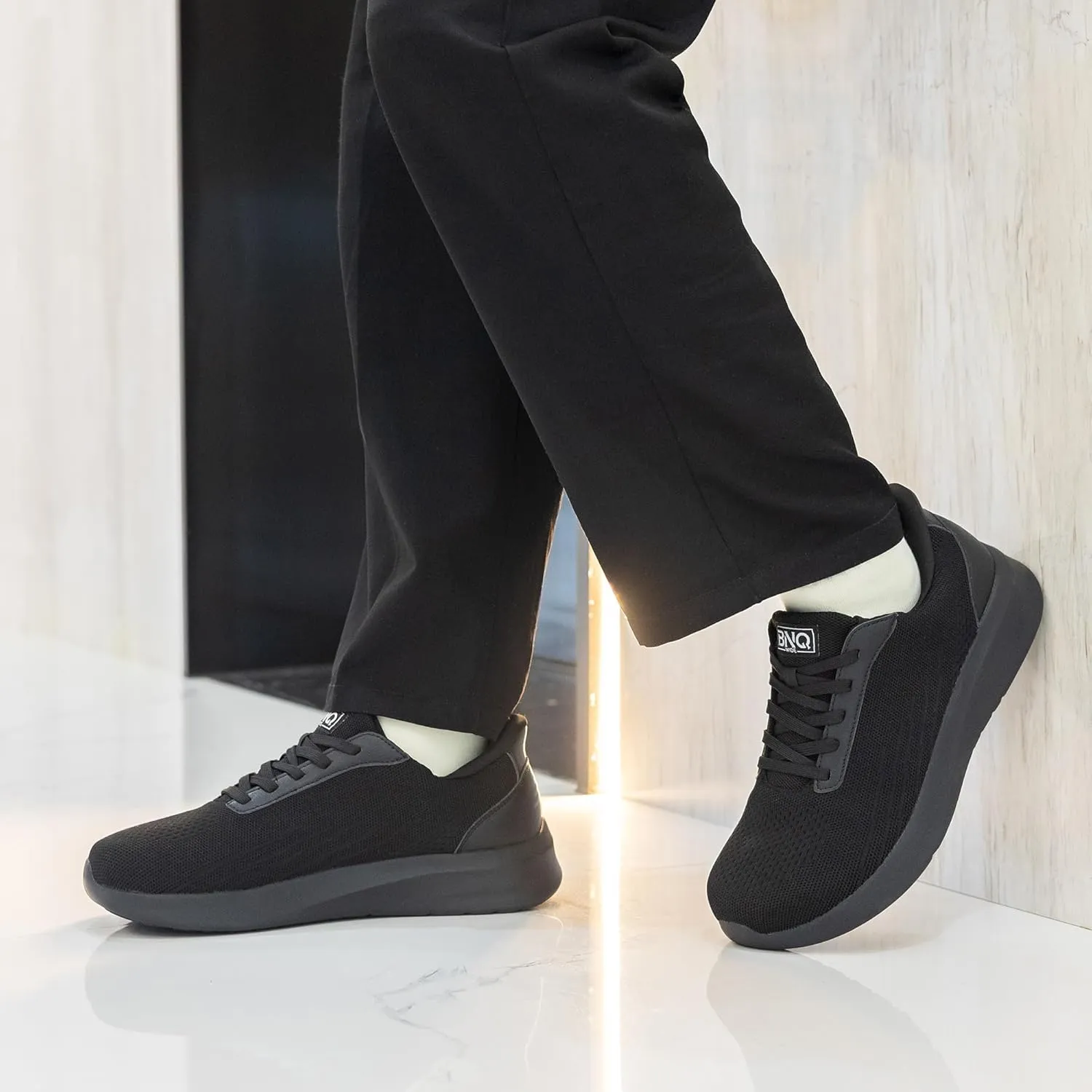 Wide Toe Box Mens Slip On Walking Shoes with Arch Support Casual Dress Shoes Fashion Tennis Sneaker for Business Work Ourdoors Size 7-12