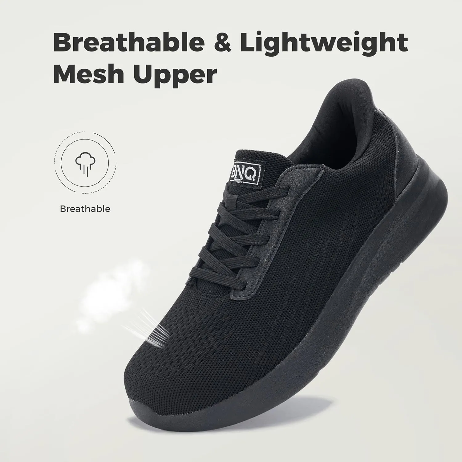 Wide Toe Box Mens Slip On Walking Shoes with Arch Support Casual Dress Shoes Fashion Tennis Sneaker for Business Work Ourdoors Size 7-12