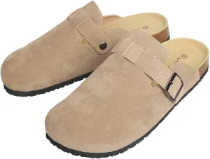 WINSEAD Clogs for Women Men Dupes Unisex Slip-on Potato Shoes Footbed Suede Cork Clogs and Mules