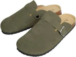 WINSEAD Clogs for Women Men Dupes Unisex Slip-on Potato Shoes Footbed Suede Cork Clogs and Mules