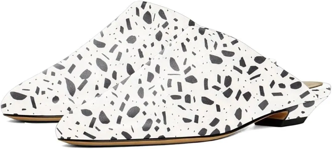 Women Trendy Closed Toe Slip On Comfortable Mules Flat Heel Indoor Outdoor Casual Slippers Size 4-16 US