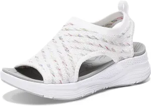Women Walking Sandals Arch Support Orthotic Comfortable Plantar Fasciitis Non-slip Casual Open Toe Sport Sandals for Athletic Summer Beach
