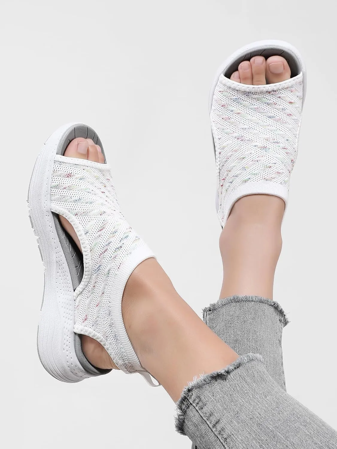 Women Walking Sandals Arch Support Orthotic Comfortable Plantar Fasciitis Non-slip Casual Open Toe Sport Sandals for Athletic Summer Beach