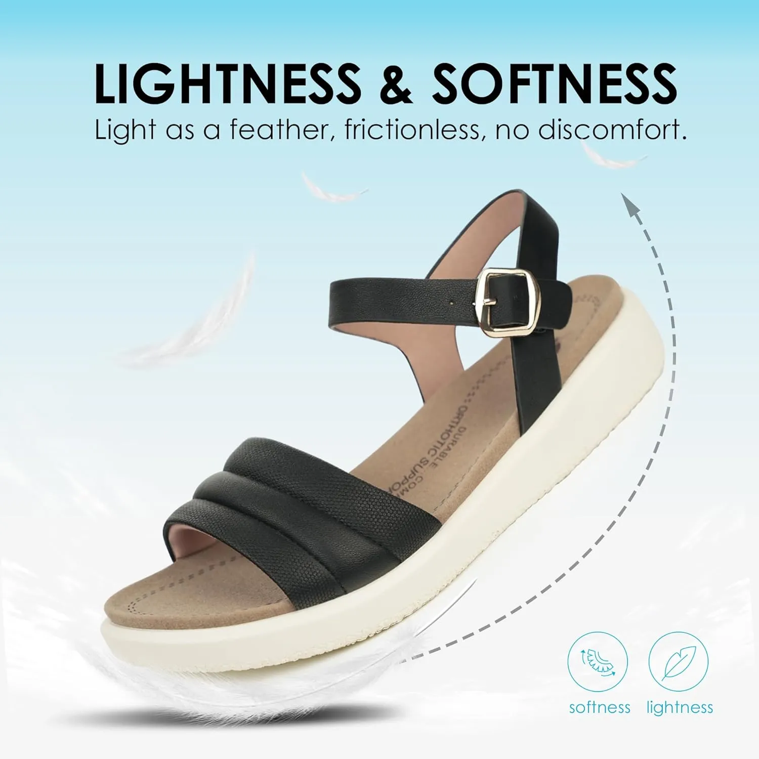Women's Arch Support Orthopedic Walking Sandals - Comfortable Sandals