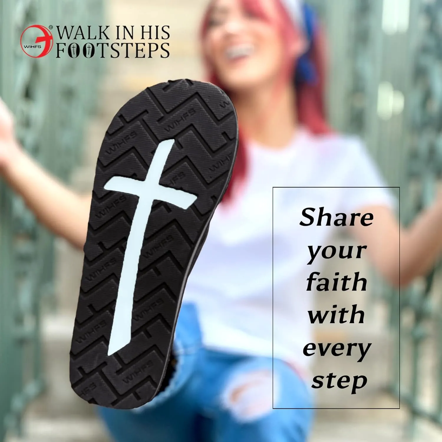 Women’s Christian Clothing and Footwear, Cross Bottom Women’s Sandals, Flip Flops for Women with John 3:16 Bible Verse, Unique Christian Apparel