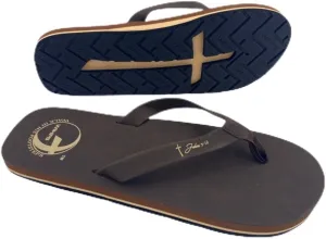 Women’s Christian Clothing and Footwear, Cross Bottom Women’s Sandals, Flip Flops for Women with John 3:16 Bible Verse, Unique Christian Apparel