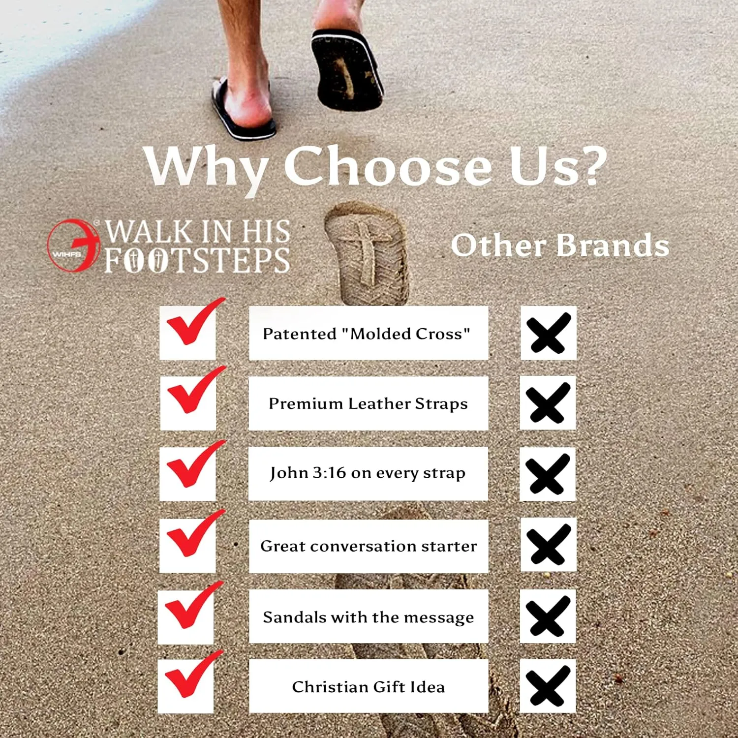 Women’s Christian Clothing and Footwear, Cross Bottom Women’s Sandals, Flip Flops for Women with John 3:16 Bible Verse, Unique Christian Apparel